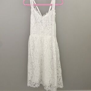 White Lace Dress - Size 10